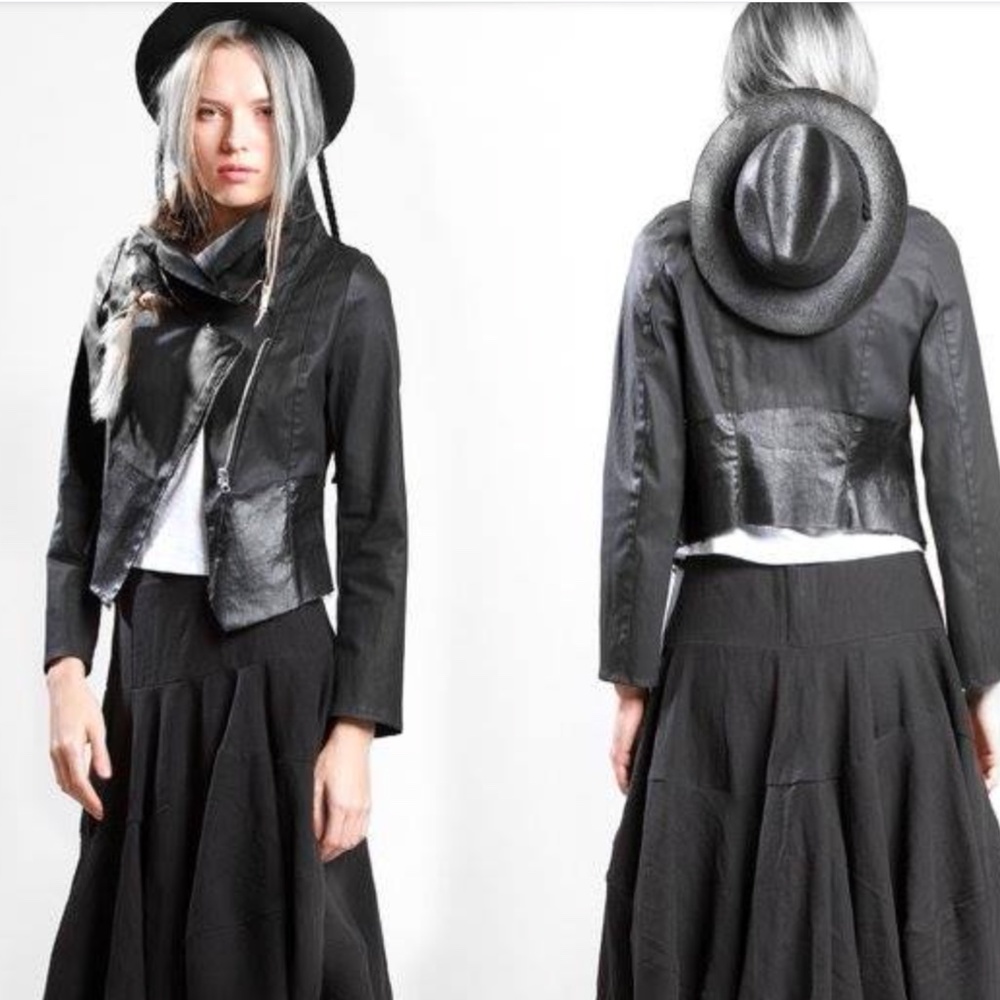 Designer moto jacket by Lurdes Bergada, Barcelona! Size M.